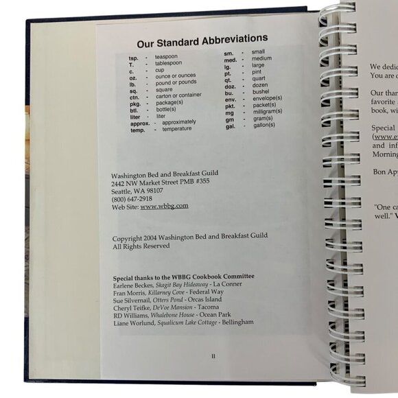 Northwest Mornings Washington Bed & Breakfast Guild Cookbook Favorite Recipes 20 - Picture 4 of 14